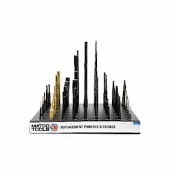 57 PIECE PUNCH & CHISEL WITH DISPLAY