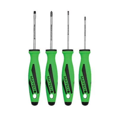 4 PIECE TOP TORQUE II™ PRECISION SCREWDRIVER SET - GREEN