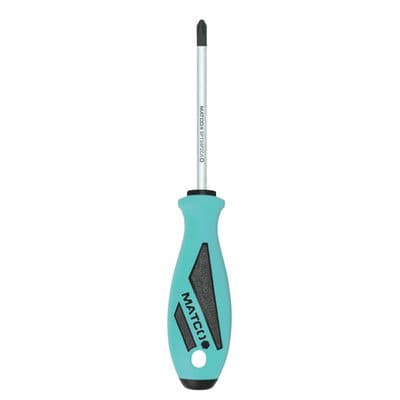1/4" X  4" SCREWDRIVER PHILLIPS P2 - TEAL