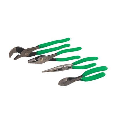 4 PIECE UNIVERSAL PLIERS SET - GREEN