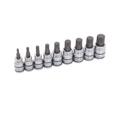9 PIECE 3/8" DRIVE ADV TRIPLE SQUARE BIT SOCKET SET