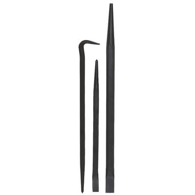3 PIECE LINE UP PRY BAR SET-BLACK