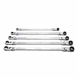 5 PIECE REVERSIBLE DOUBLE BOX FLEX RATCHETING WRENCH SET