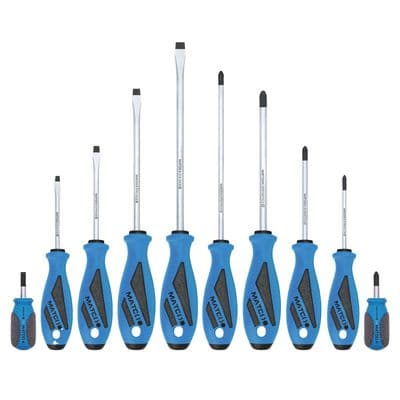 10 PIECE TOP TORQUE II™ SCREWDRIVER SET - BLUE