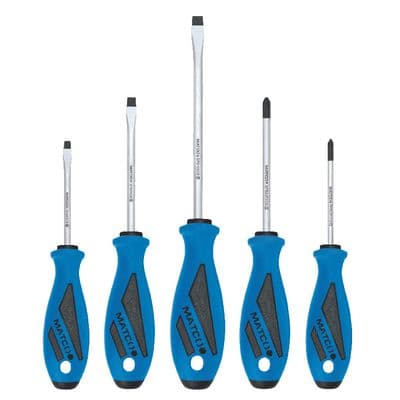 5 PIECE TOP TORQUE II™ SCREWDRIVER SET - BLUE