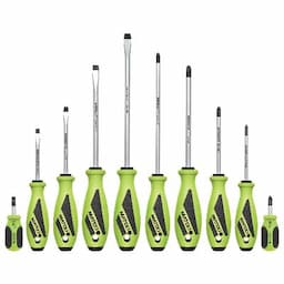 10 PIECE TOP TORQUE II™ SCREWDRIVER SET - FLUORESCENT