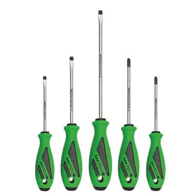 5 PIECE TOP TORQUE II™ SCREWDRIVER SET - GREEN