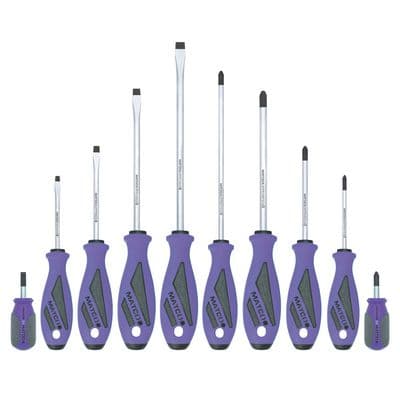 10 PIECE TOP TORQUE II™ SCREWDRIVER SET - PURPLE