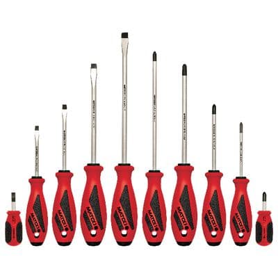 10 PIECE TOP TORQUE II™ SCREWDRIVER SET - RED