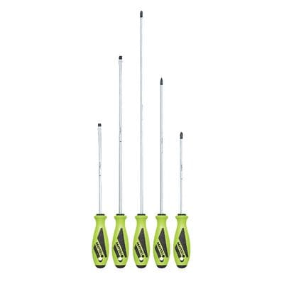 5 PIECE TOP TORQUE II XL™ SCREWDRIVER SET - FLUORESCENT