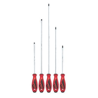 5 PIECE TOP TORQUE II™ XL SCREWDRIVER SET - RED