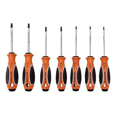 7 PIECE TOP TORQUE II ORANGE TORX® SCREWDRIVER SET