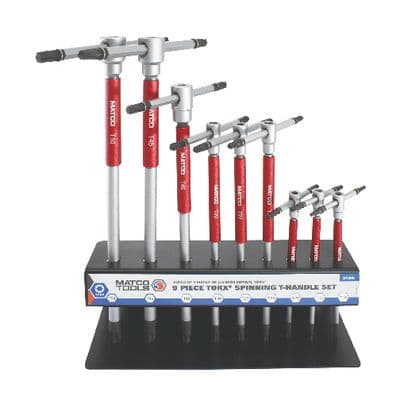 9 PIECE TORX® SPINNING T-HANDLE SET