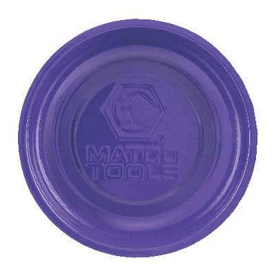 6" ROUND STAINLESS STEEL MAGNETIC PARTS TRAY - PURPLE