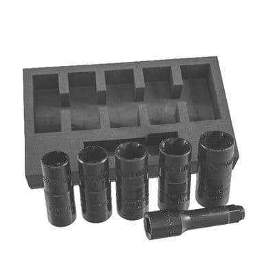 1/2" DRIVE 6 PIECE TWIST/FLIP SOCKET SET