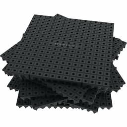 BLACK MODULAR 6" X 6" ORGANIZATION BOARD 16 PIECE