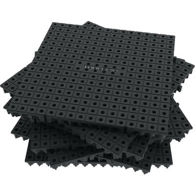 BLACK MODULAR 6" X 6" ORGANIZATION BOARD 16 PIECE