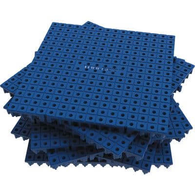 BLUE MODULAR 6" X 6" ORGANIZATION BOARD 16 PIECE