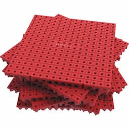 RED MODULAR 6" X 6" ORGANIZATION BOARD 16 PIECE
