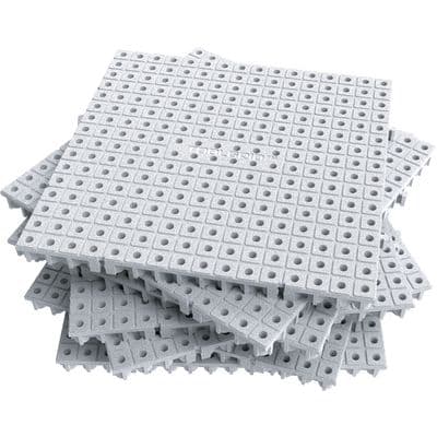 WHITE MODULAR 6" X 6" ORGANIZATION BOARD 16 PIECE