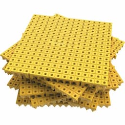 YELLOW MODULAR 6" X 6" ORGANIZATION BOARD 16 PIECE