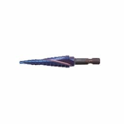 TITANIUM BLUE 1/8"-1/2" STEP DRILL