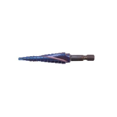 TITANIUM BLUE 1/8"-1/2" STEP DRILL