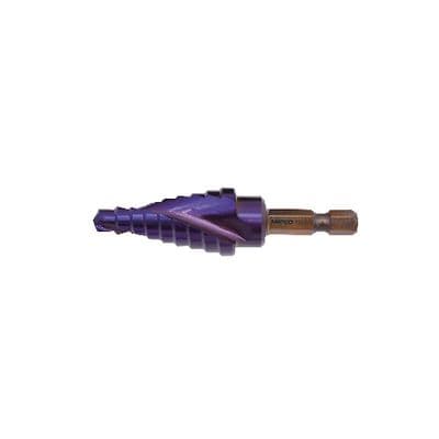 TITANIUM BLUE 1/4"-3/4" STEP DRILL