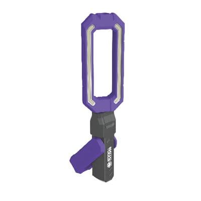 1000 LM RECHARGEABLE VIEW THROUGH PIVOTING WORK LIGHT, PURPLE
