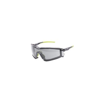 VERATTI® SCUDO ANTI-FOG GRAY/GREEN FRAMES WITH GRAY  LENSES SAFETY GLASSES