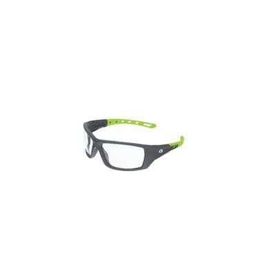 VERATTI® SPECTRUM™ ANTI-FOG GRAY/GREEN FRAMES WITH CLEAR LENSES SAFETY GLASSES