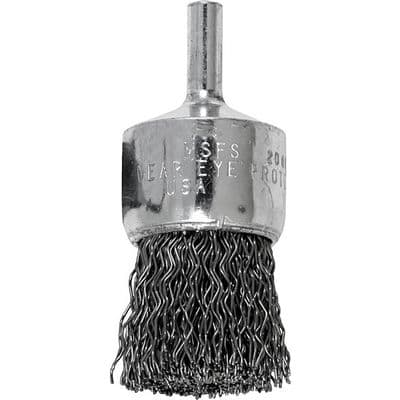 1" DIAMETER CRIMPED WIRE END BRUSH