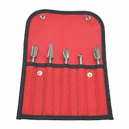 4" LONG DOUBLE CUTCARBIDE BURR SET, 5 PIECE