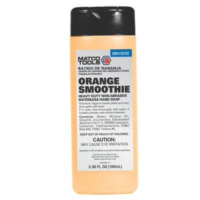 ORANGE SMOOTHIE HEAVY DUTY NON-ABRASIVE WATERLESS HAND SOAP - 100MIL - 24/CASE