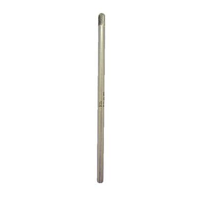1/4" CYLINDER SHAPE RADIUS END 6" LONG SHANK CARBIDE BURR