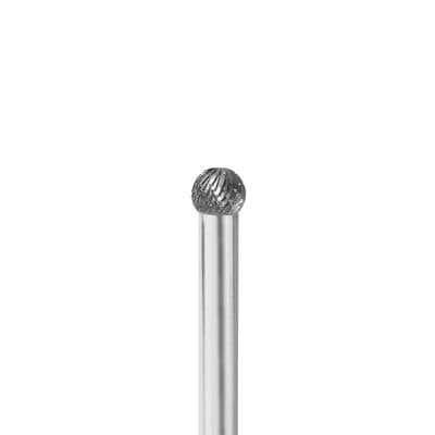 BALL SHAPE, 5/16" X 5/16" X 1/4", DOUBLE CUT BURR