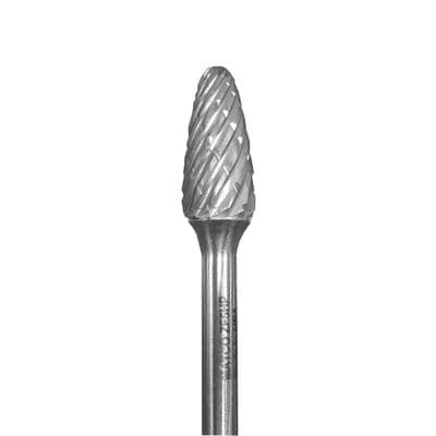TREE RADIUS, 1/2" X 1" X 1/4", STEEL CUT BURR