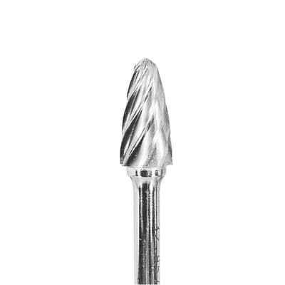 TREE RADIUS, 1/2" X 1" X 1/4", ALUMINUM CUT BURR