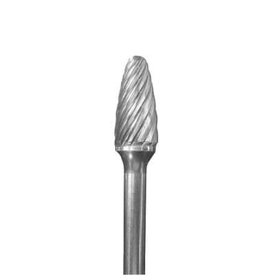 TREE RADIUS, 1/2" X 1" X 1/4", INOX CUT BURR