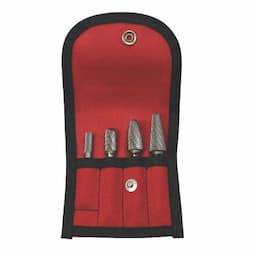CARBIDE BURR 4 PIECE SET, DOUBLE CUT