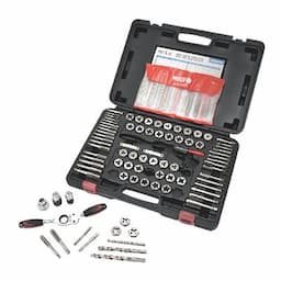 124 PIECE AUTO MASTER SAE AND METRIC TAP AND DIE SET