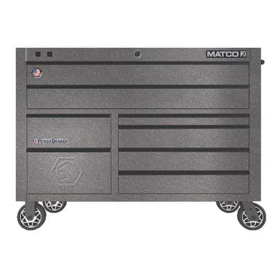 55" x 25" DOUBLE-BAY 2s SERIES TOOLBOX (SILVER VEIN/BLACK)