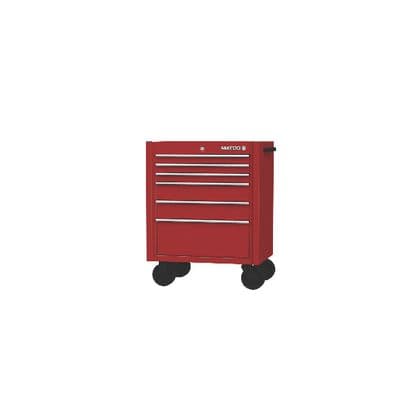 4S SINGLE BAY 22" TOOL BOX FIRE RED WITH CHROME TRIM