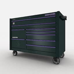 57" x 28" DOUBLE-BAY 4s SERIES TOOLBOX (THUNDERSTORM GRAY/PURPLE)