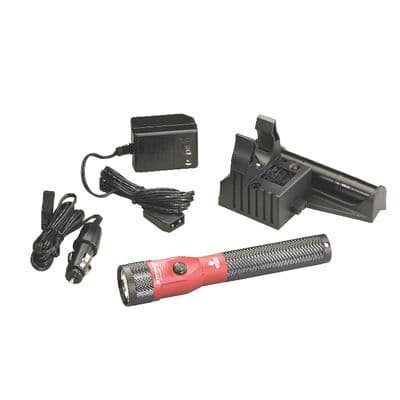 STREAMLIGHT STINGER 450 LUMENS LED RECHARGEABLE FLASHLIGHT WITH PIGGYBACK CHARGER-RED