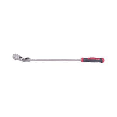 1/4" DRIVE 13¾" EIGHTY8 TOOTH LOCKING FLEX RATCHET WITH ERGO HANDLE - RED