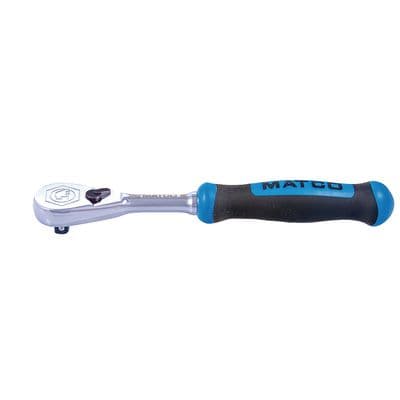 1/4" DRIVE 6-1/2" EIGHTY8 TOOTH FIXED RATCHET WITH ERGO HANDLE - BLUE