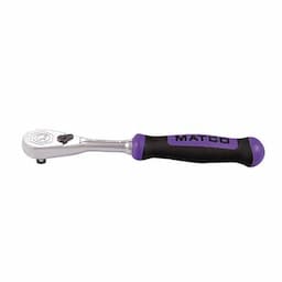 1/4" DRIVE 6-1/2" EIGHTY8 TOOTH FIXED RATCHET WITH ERGO HANDLE - PURPLE