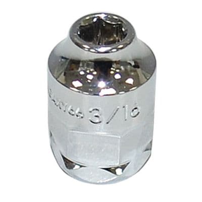 1/4" DRIVE 3/16" SAE 6 POINT LOW PROFILE SOCKET