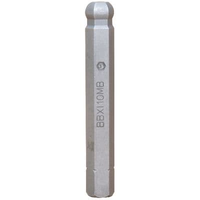 3/8" DRIVE 10MM METRIC MID-LENGTH BALL HEX REPLACEMENT BIT